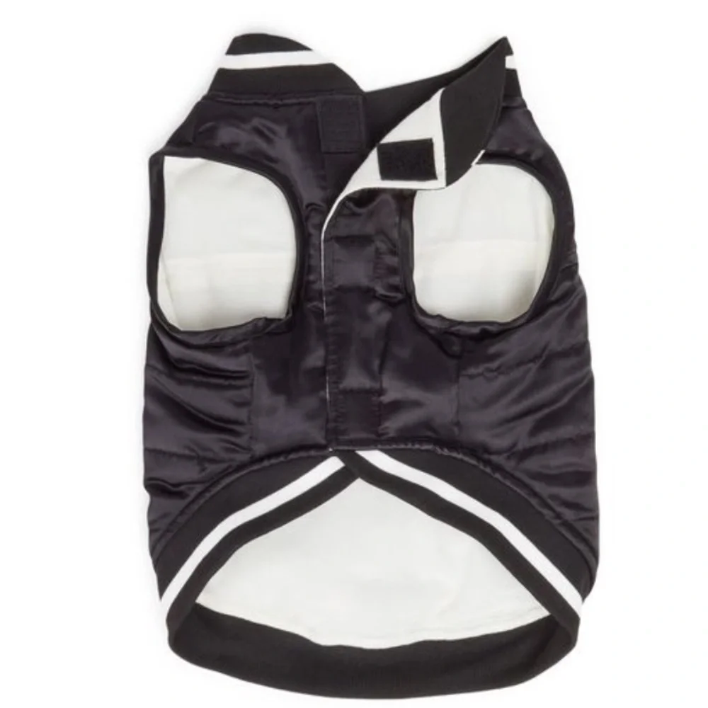 NWT YOULY black dog vest jacket L